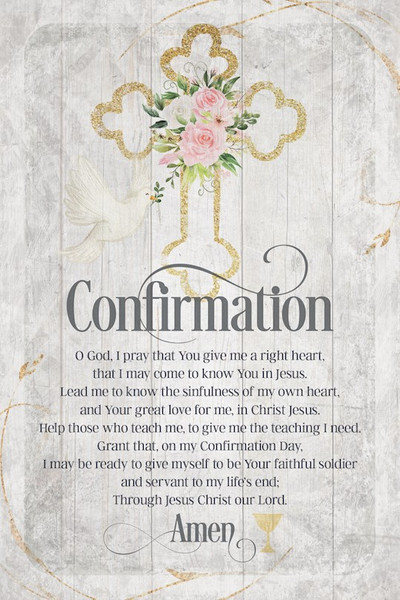 Plaque-Inspirational-Confirmation (6 x 9) by Dexsa
