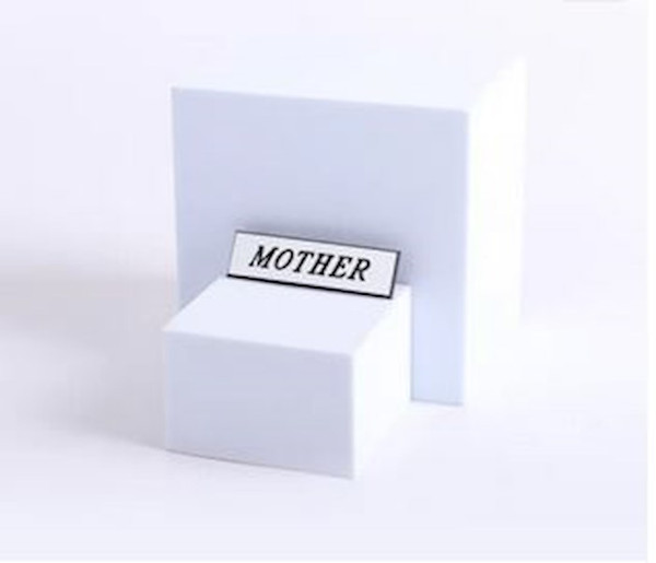 Badge-Mother-Pin Back-White (2.25 x .625) by Swanson