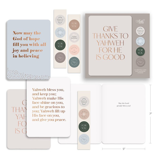 Boxed Cards-Bible Brighteners Assorted Greeting Cards Set of 12 Series 1 by Bella Paper