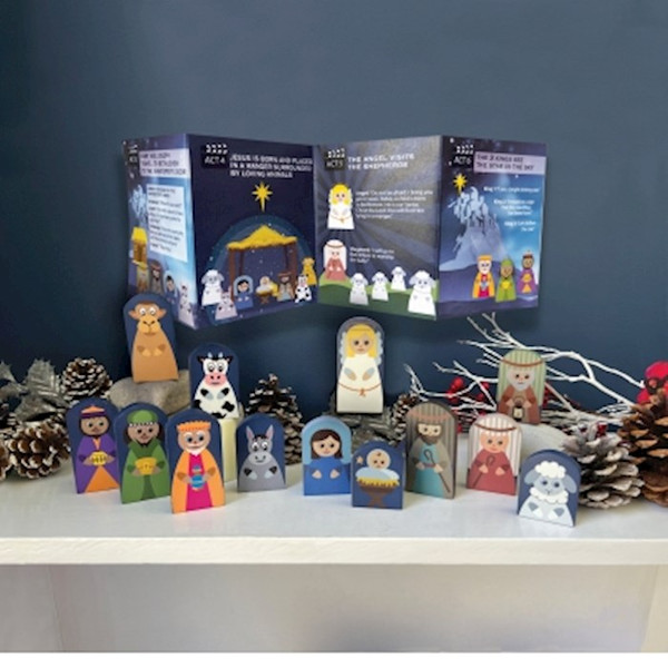 Nativity Playset w/ Pamphlet (13 Figures 2" - 3") by Christmas