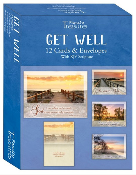 Card-Boxed-Get Well-Pathways (Pack Of 12) by Family Treasures