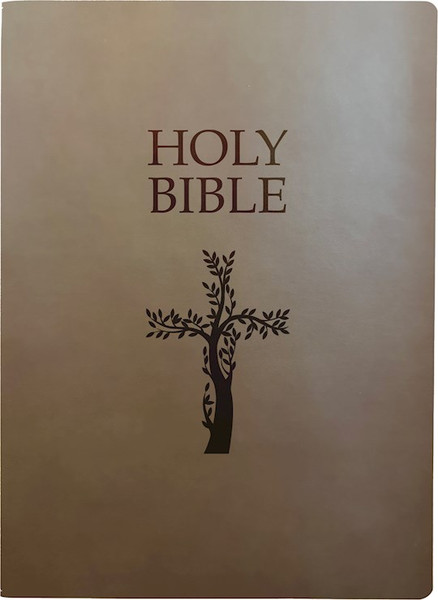 KJVER Holy Bible Cross Design Large Print-Coffee Ultrasoft by Whitaker House