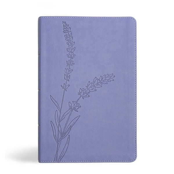 KJV Personal Size Giant Print Bible-Lavender LeatherTouch Indexed by Holman Bible