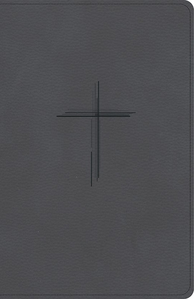 CSB Personal Size Giant Print Bible Digital Study Edition-Charcoal SuedeSoft LeatherTouch by CSB Bibles By Holm