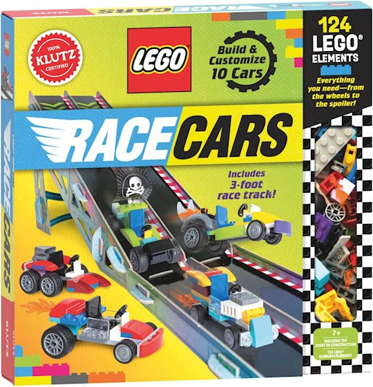 LEGO Elements-Race Cars (Ages 8+) (10 Cars & 3 Foot Track) by Klutz