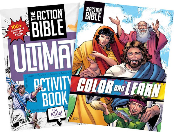 The Action Bible Ultimate Coloring & Activity Pack (2-In-1) by Cariello Sergio