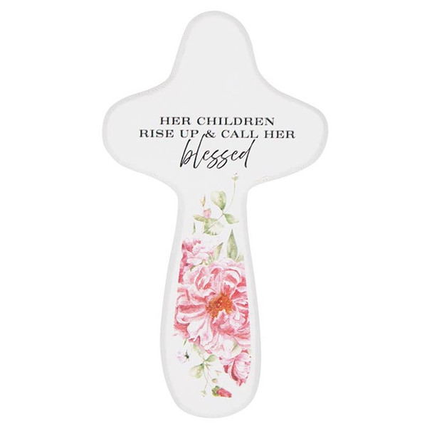 Cross-Handheld-Her Children Rise Up (4") by Mother's Day