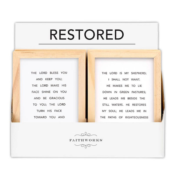 Framed Art-Encouragement Filled Display (5" x 7") (2 Asst) (12 Pcs) by Spiritual Harvest