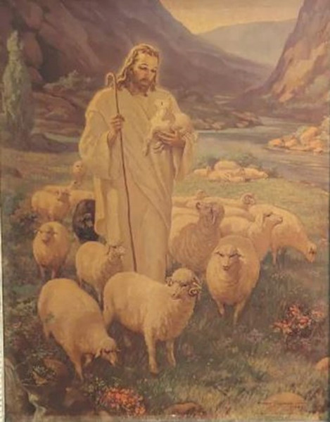 Art Print-The Lord Is My Shepherd (5" x 7") (Warner Sallman) (#L18581) by Sallman Warner