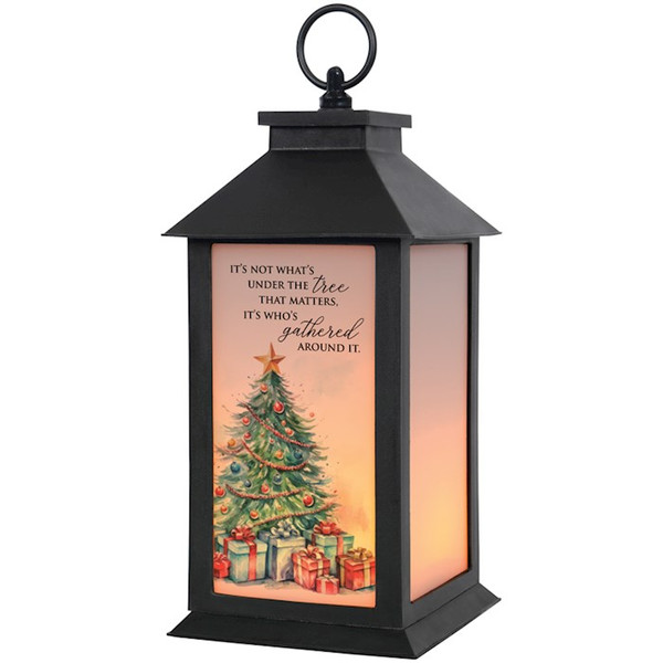 Lantern-LED & Timer-Under The Tree (13" x 5.5" x 5.5") by Christmas