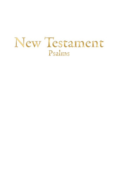 KJV Economy New Testament w/Psalms-White Imitation Leather by Holman Bible