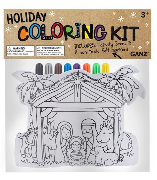 Coloring Kit-Nativity Scene (Includes 8 Felt Markers) by Christmas