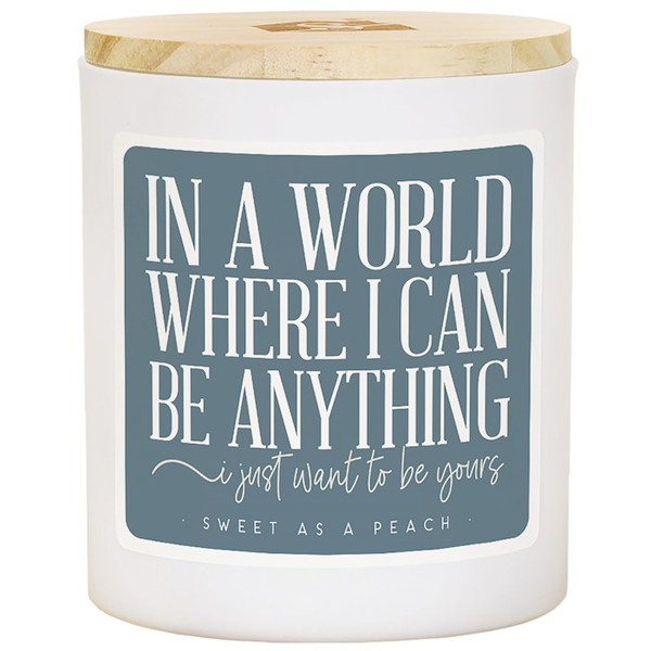 Candle-Be Anything Yours/Blue-Sweet As A Peach Scent (11 Oz - 2 Wick) by Sincere Surroundin