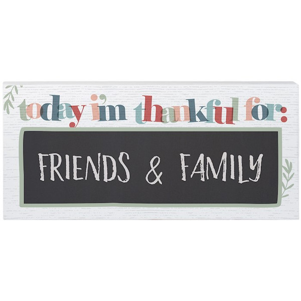 Chalk Talk-Today I'm Thankful For/Overlap (12" x 5.5") by Sincere Surroundin