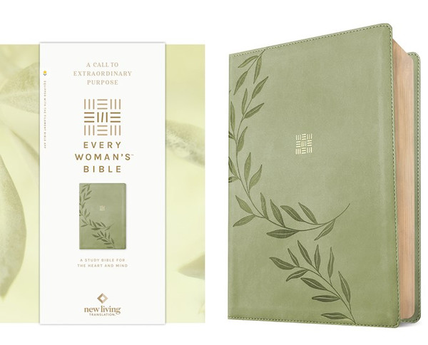 NLT Every Woman's Bible Filament-Enabled Edition-Olive Branch Green Leatherlike by Tyndale House