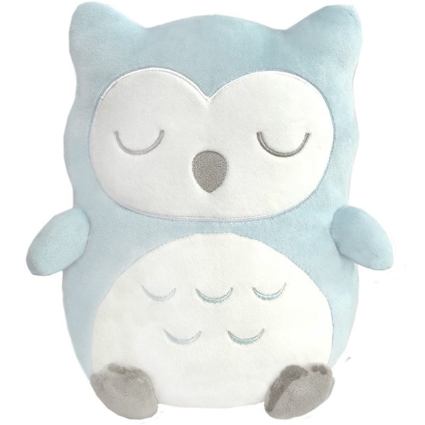 Plush-OwlyPuffs-Blue (10" H) by First & Main