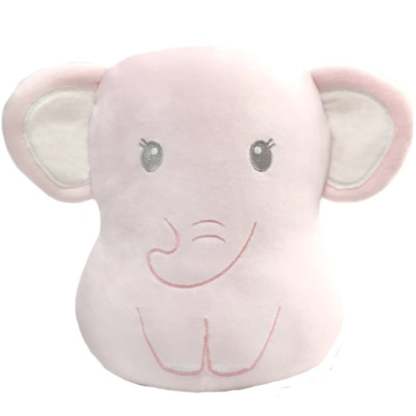 Plush-ElliePuffs-Pink (10" H) by First & Main
