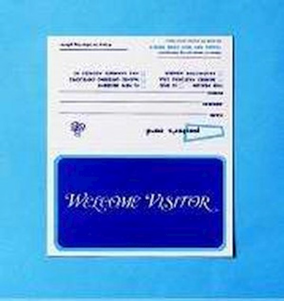 Visitor Card-Welcome Visitor (#WV-7) (Pack of 100) by Broadman & Holman
