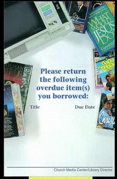 Postcard-Overdue Reminder-#CLS 49 (Pack Of 25) by Broadman & Holman