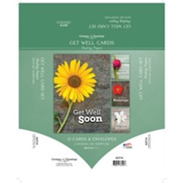 Boxed Card-Healing Prayers Assorted Get Well (KJV) (Box Of 12) by Warner Press