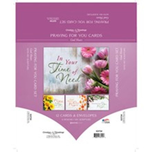 Boxed Card-God Hears Assorted Praying For You (NIV) (Box Of 12) by Warner Press