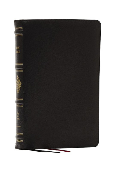 KJV Personal Size Reference Bible Sovereign Collection (Comfort Print)-Black Premium Goatskin Leather by Nelson Bibles