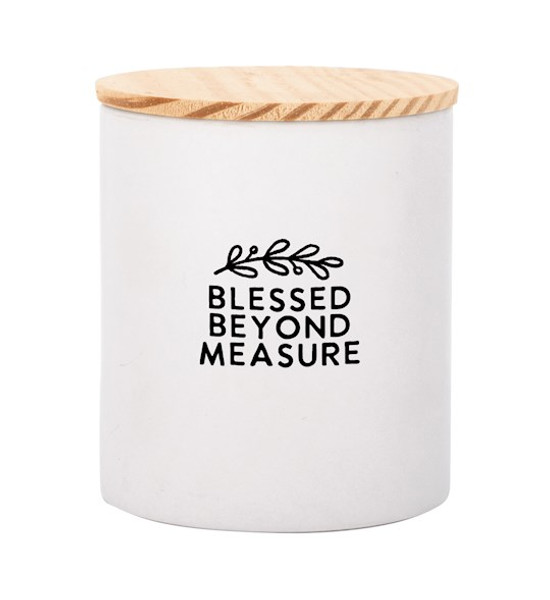Canister-Blessed Beyond Measure W/ Lid by Dexsa