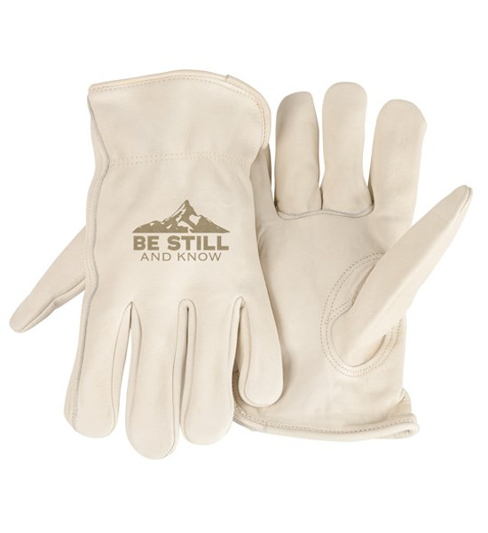 Gloves-Unlined-Be Still & Know-White(X-Large) by Dexsa