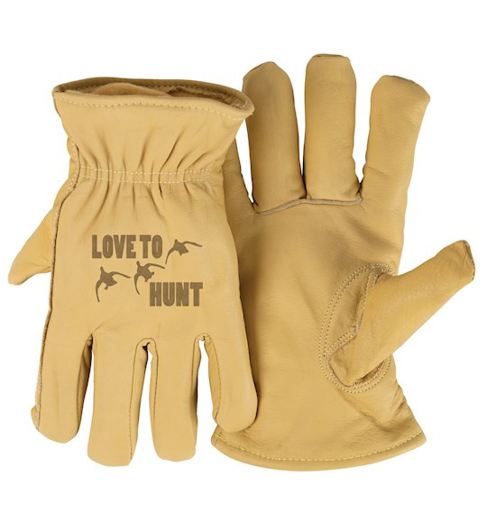 Gloves-3M Thinsulate-Love To Hunt (Duck)-Tan (Medium) by Dexsa