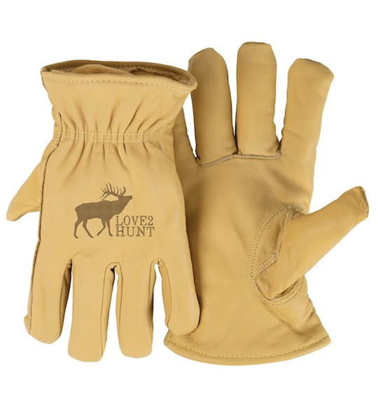 Gloves-3M Thinsulate-Love To Hunt (Elk)-Tan (Medium) by Dexsa