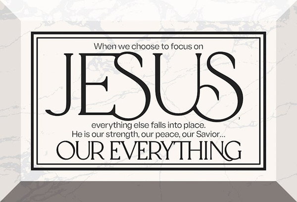 Glass Plaque-When We Choose Jesus (6 x 4) by Dexsa