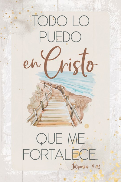 Spanish Plaque-I Can Do All Things... (Todo Lo Puedo...) (Phil. 4:13)(4 x 6) by Dexsa
