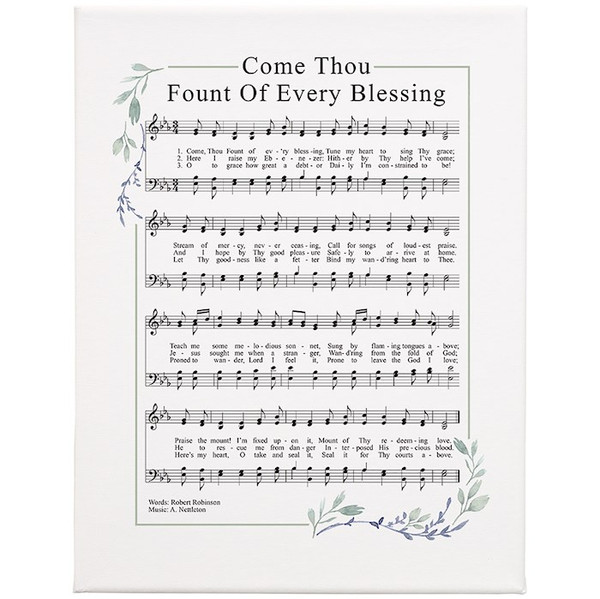 Wrapped Canvas-Come Thou Font (12 x 9) by The Good Shepherd