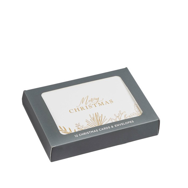 Boxed Cards-Merry Christmas Assorted (Box Of 12) by Christian Art Gift