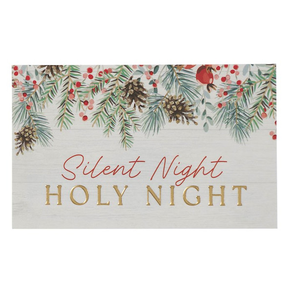 Pass-Around Card-Silent Night-Matt. 2:11 (Pack Of 25) by Christian Art Gift