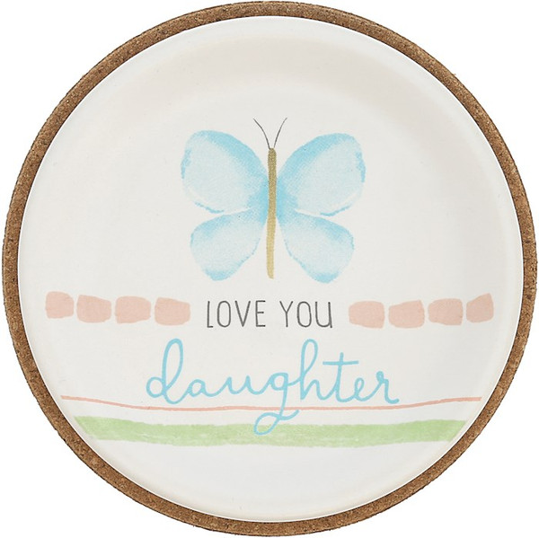 Keepsake Dish-Love You Daughter-3.75" Diameter (#77221) by Pavilion