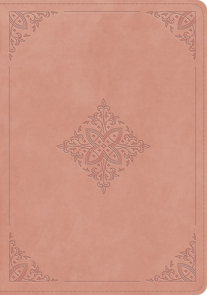 ESV Study Bible-Blush Rose Fleur-de-lis Design TruTone by English Standard V