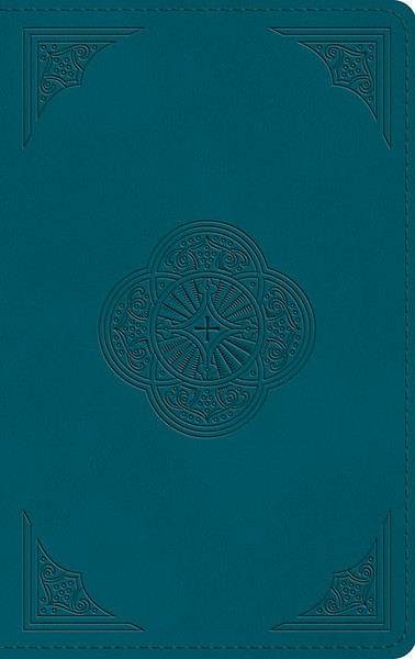 ESV Thinline Bible (RL)-Deep Teal Rotunda Design TruTone by English Standard V