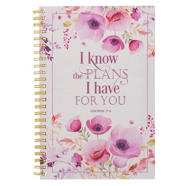 Notebook-Wirebound-I Know The Plans Jer. 29:11 by Christian Art Gift