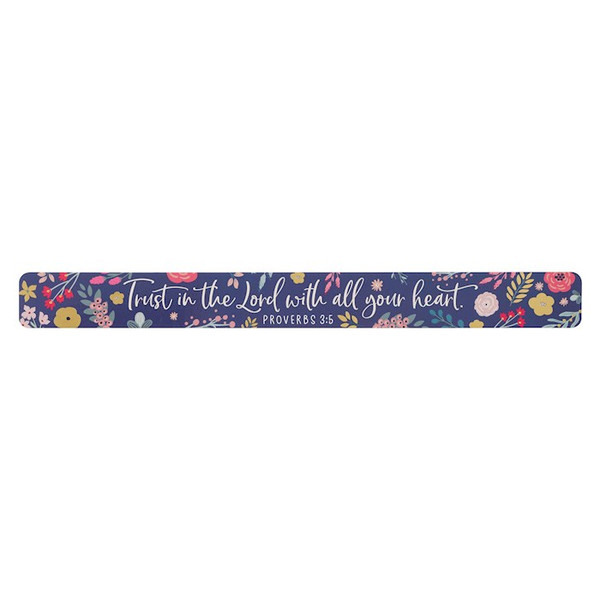 Magnetic Strip-Trust In The Lord-Floral by Christian Art Gift
