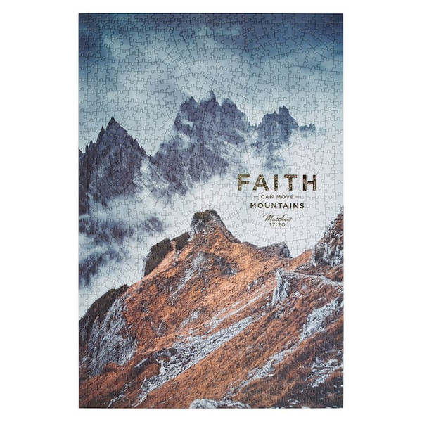 Jigsaw Puzzle-Faith Mountain (1000 Pieces) by Christian Art Gift