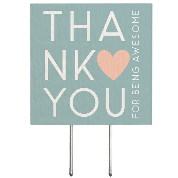 Plant Thought-Thank You/Heart (4" x 5.75") by Sincere Surroundin