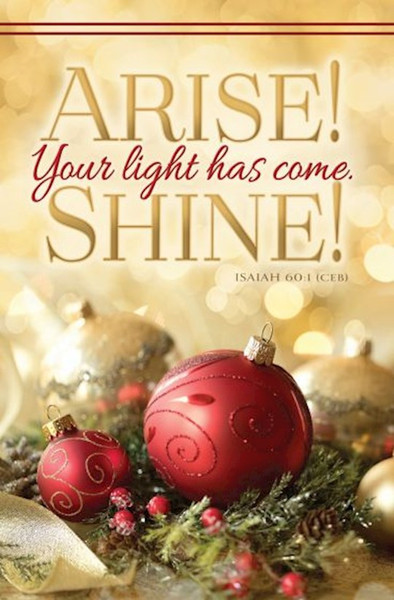 Bulletin-Arise! Your Light Has Come. Shine! (Pack Of 100) by Abingdon Press