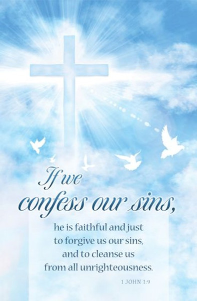 Bulletin-If We Confess Our Sins (Pack Of 100) by Hermitage Art