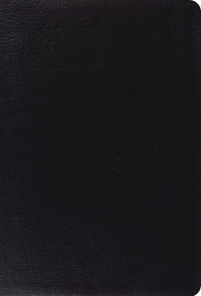 ESV Giant Print Thinline Bible (RL)-Black Genuine Leather by English Standard V