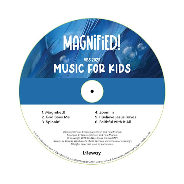 VBS-Magnified! Music For Kids CD (Pack Of 5) by LifeWay Kids