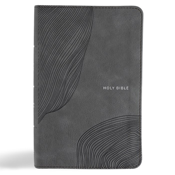 CSB Single-Column Compact Bible Digital Study Edition-Charcoal LeatherTouch by CSB Bibles By Holm