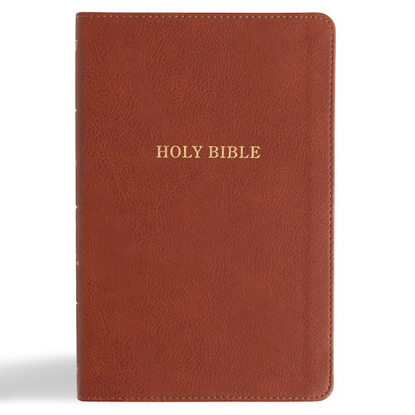 KJV Thinline Bible-Burnt Sienna LeatherTouch by Holman Bible