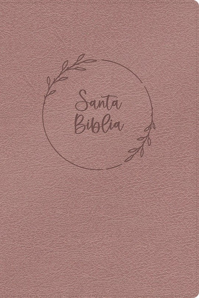 RVR 1960 Biblia Letra Gigante con Referencias (Giant Print Bible w/References)-Pearl Pink LeatherTouch Indexed by B&H Espa±ol