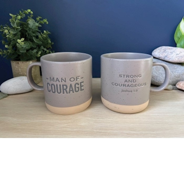 Mug-Man Of Courage (Joshua 1:9) (20 Oz) by CA Gift